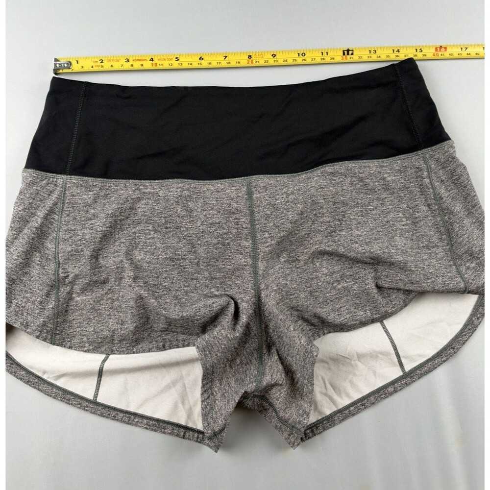 Lululemon Speed Up High-rise 2.5” Inseam Lined Short Size 8 Gray/Black - Picture 4 of 5